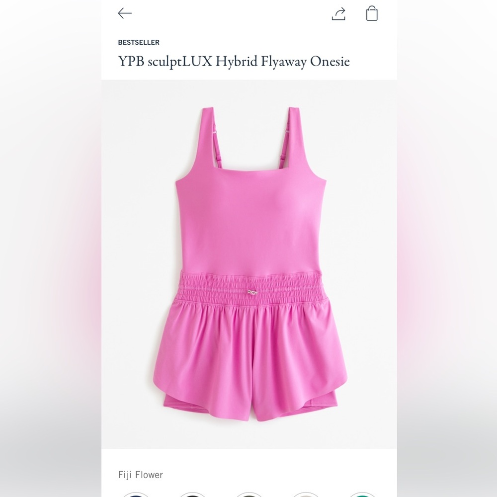 Abercrombie &Fitch YPB sculptLUX Hybrid Flyaway Onesie